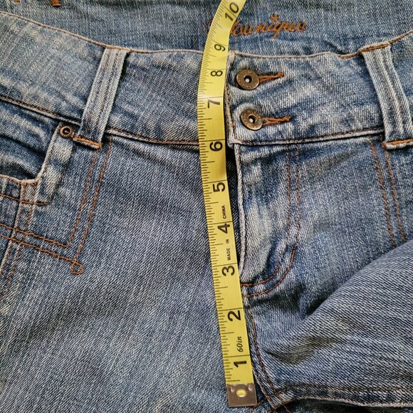 Vintage Younique Embellished Jeans Junior Size 11 - Picture 4 of 10